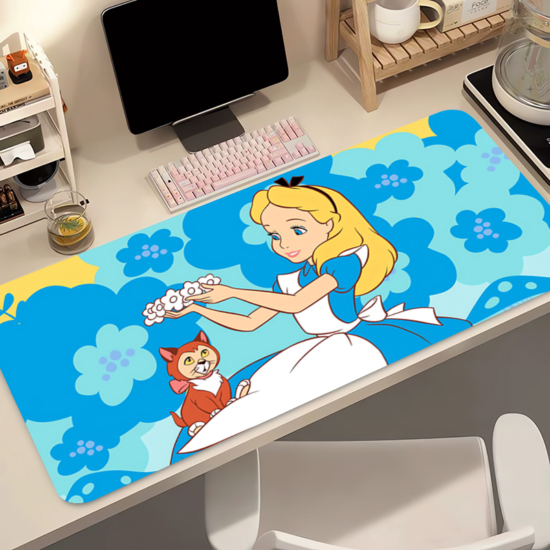 Gaming Accessories Keyboards - 90x40cm マウスパッド A-不思議の国のアリス ゲームアクセサリー PC ゲーマー