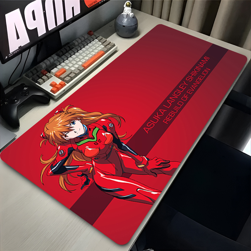 Gaming Accessories Girls - マウスパッド大型ゲーミングマウスパッド XXL キーボードゲーマーマウスパッドラップトップデスクマットアニメガールアスカ E-エヴァンゲリオンマウスマット