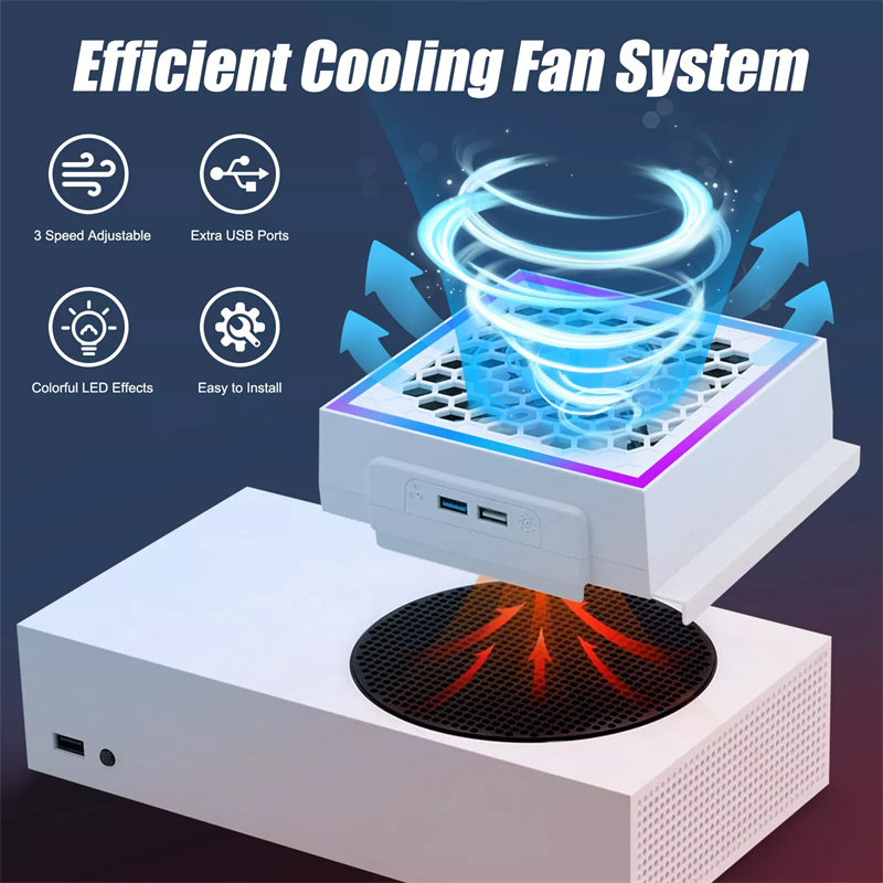 ムードライト付きLED冷却ファン,調整可能なコンソール,7つ - Gaming Accessories Led のレビューと価格