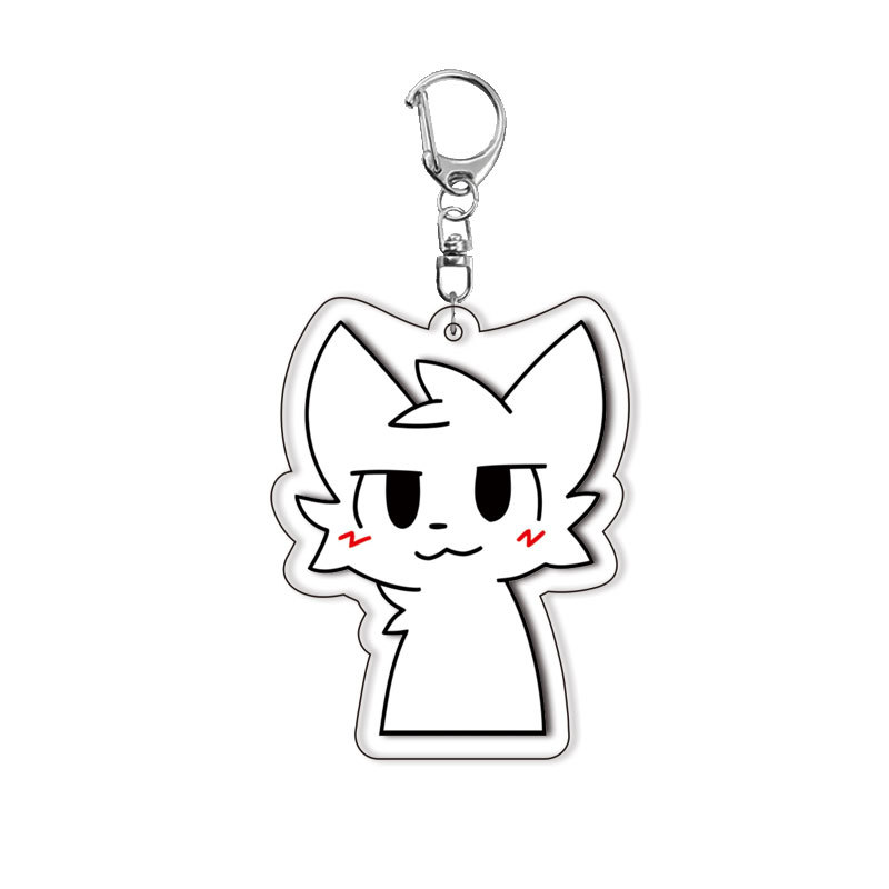 かわいい白黒猫のキスをする男の子キーホルダー、アクセサリーバ - Gaming Accessories Bag のレビューと価格