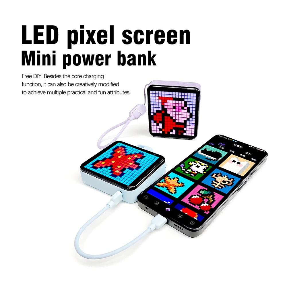 LEDピクセルディスプレイナイトライトDIYディスプレイスク - Gaming Accessories Led のレビューと価格