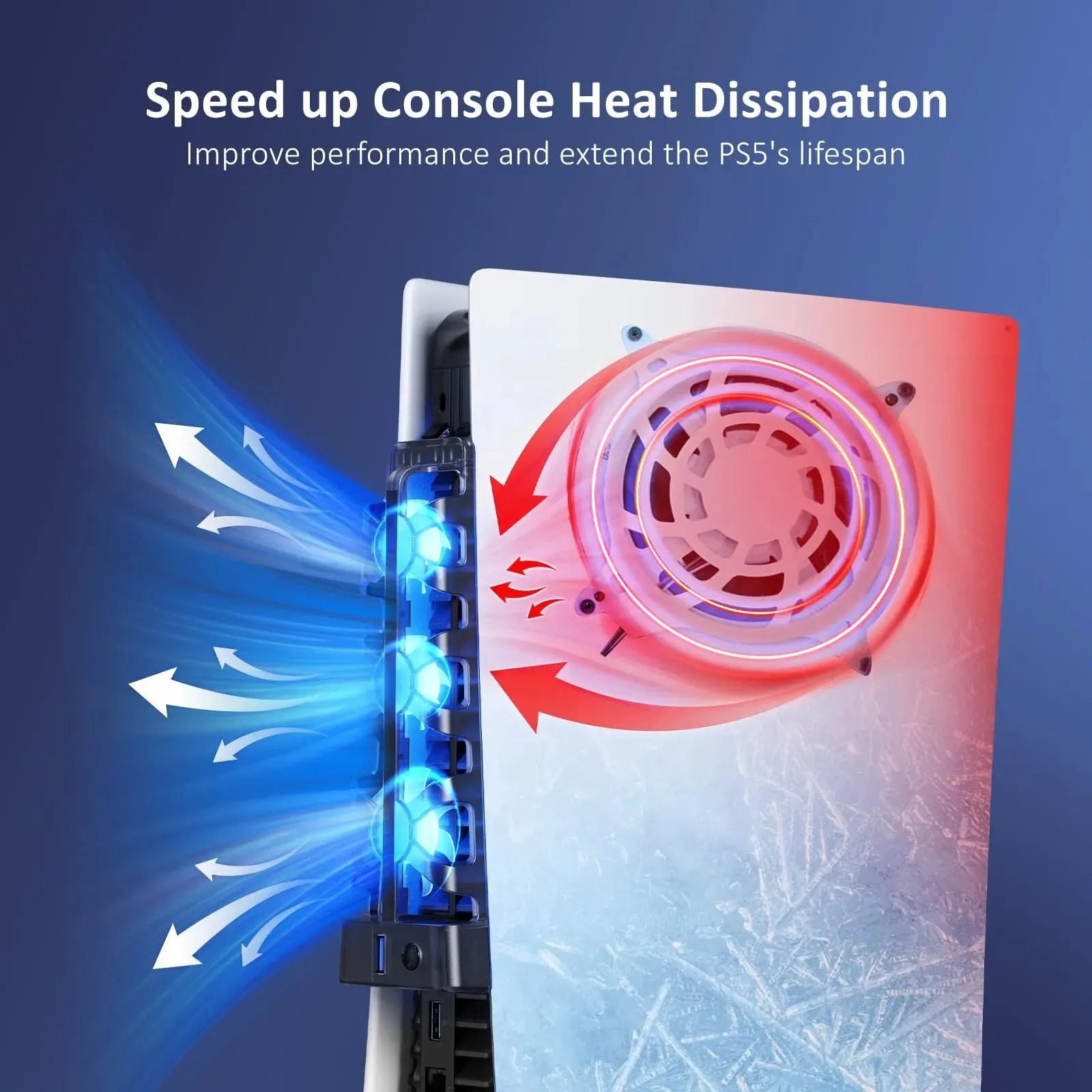 PS5 両方のディスク/デジタル版用 LED ライト付き冷却 - Gaming Accessories Led のレビューと価格