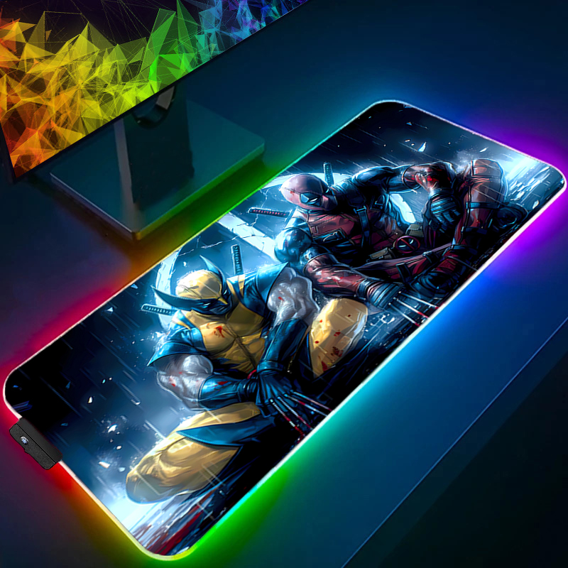 LED マウスパッドゲーミングバックライトロックエッジアニメ - Gaming Accessories Led のレビューと価格