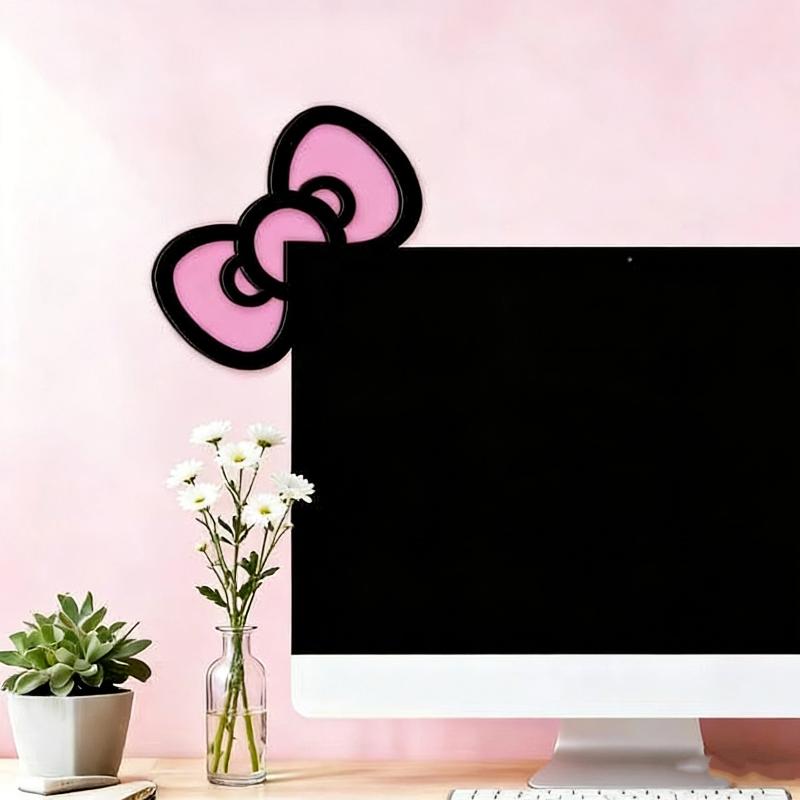 新しい 1/2 個木製ちょう結び PC アクセサリーかわいい - Gaming Accessories Monitor のレビューと価格