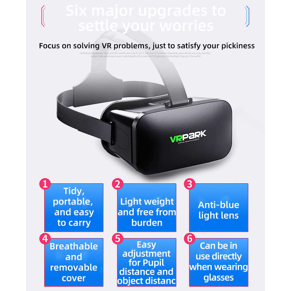 仮想現実ヘルメット VR メガネ 3D ヘッドセット電話レン - Gaming Accessories 10 Year Old のレビューと価格