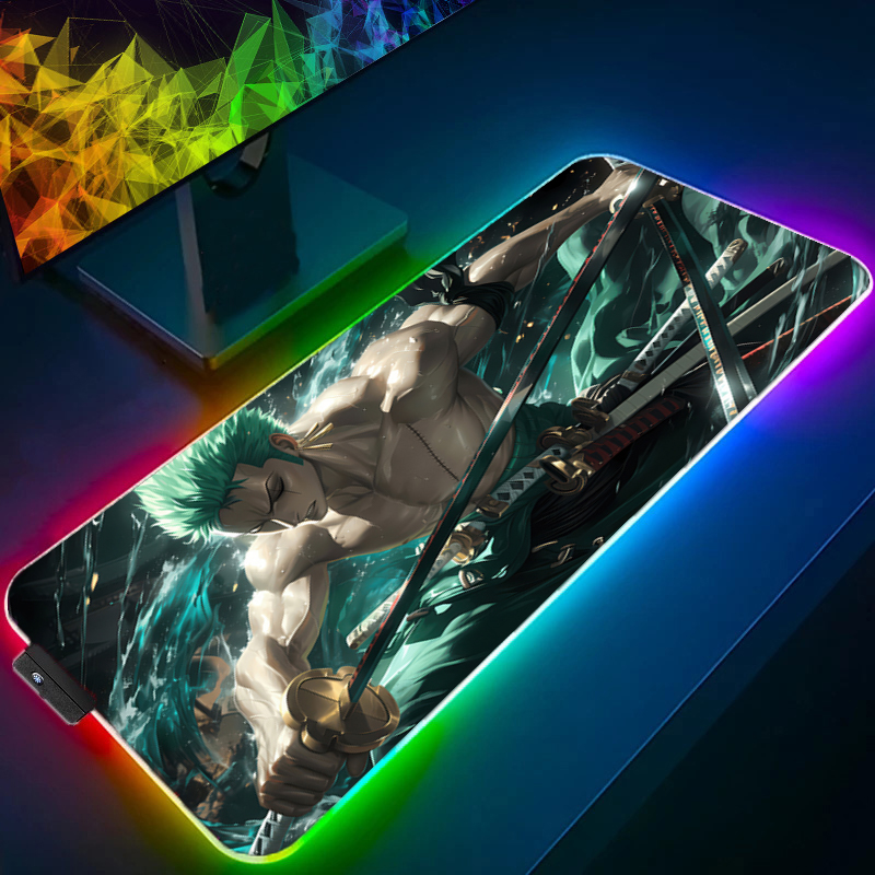 ワンピースゾロマウスパッド RGB ゲームアクセサリー Ga - Gaming Accessories Led のレビューと価格