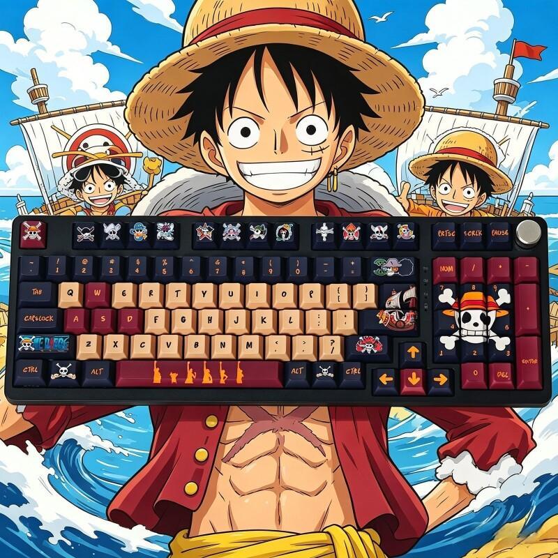 バンダイワンピースモンキー D. ルフィキーキャップセット  - Gaming Accessories Keyboards のレビューと価格