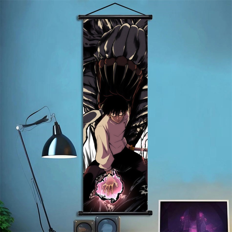 呪術廻戦伏黒恵吊り下げ絵巻、アニメアートファブリックウォール - Gaming Accessories Decor のレビューと価格